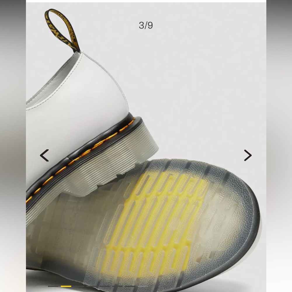 Dr. Martens White Leather Oxford Shoes - Picture 3 of 8